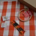 Kit Gift – Almofada Vichy Laranja
